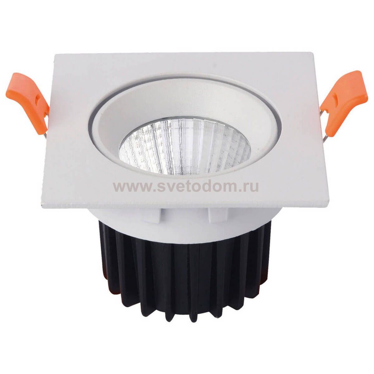 Светильник встраиваемый белый w8*8 h5,8 Led 7W (4000K) Kink light 2126