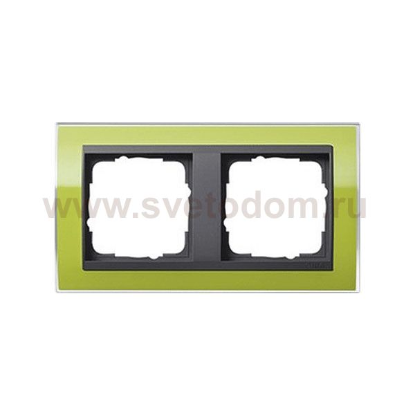 Gira EV CL Зеленый/антрацит Рамка 2-ая (G212748)