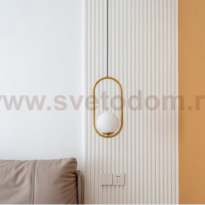Подвесной светильник Matthew McCormick hoop 40 Chrome MILA Pendant ImperiumLoft 212753-22