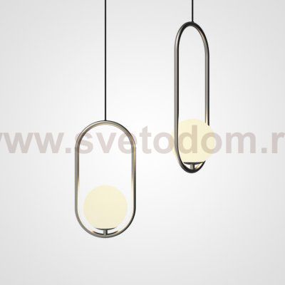 Подвесной светильник Matthew McCormick hoop 40 Chrome MILA Pendant ImperiumLoft 212753-22