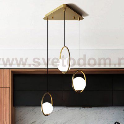 Потолочное крепление из металла треугольной формы CEILING MOUNT 7 white ImperiumLoft 212758-26