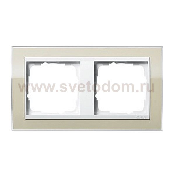 Gira EV CL Песочный/Бел Рамка 2-ая (G212773)