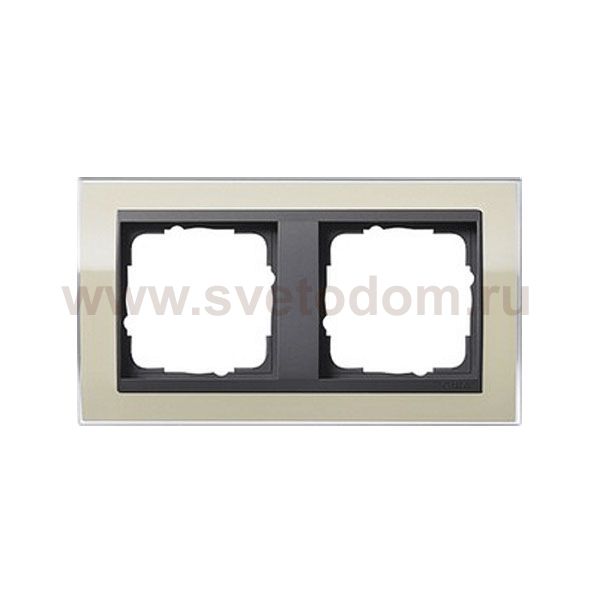Gira EV CL Песочный/антрацит Рамка 2-ая (G212778)