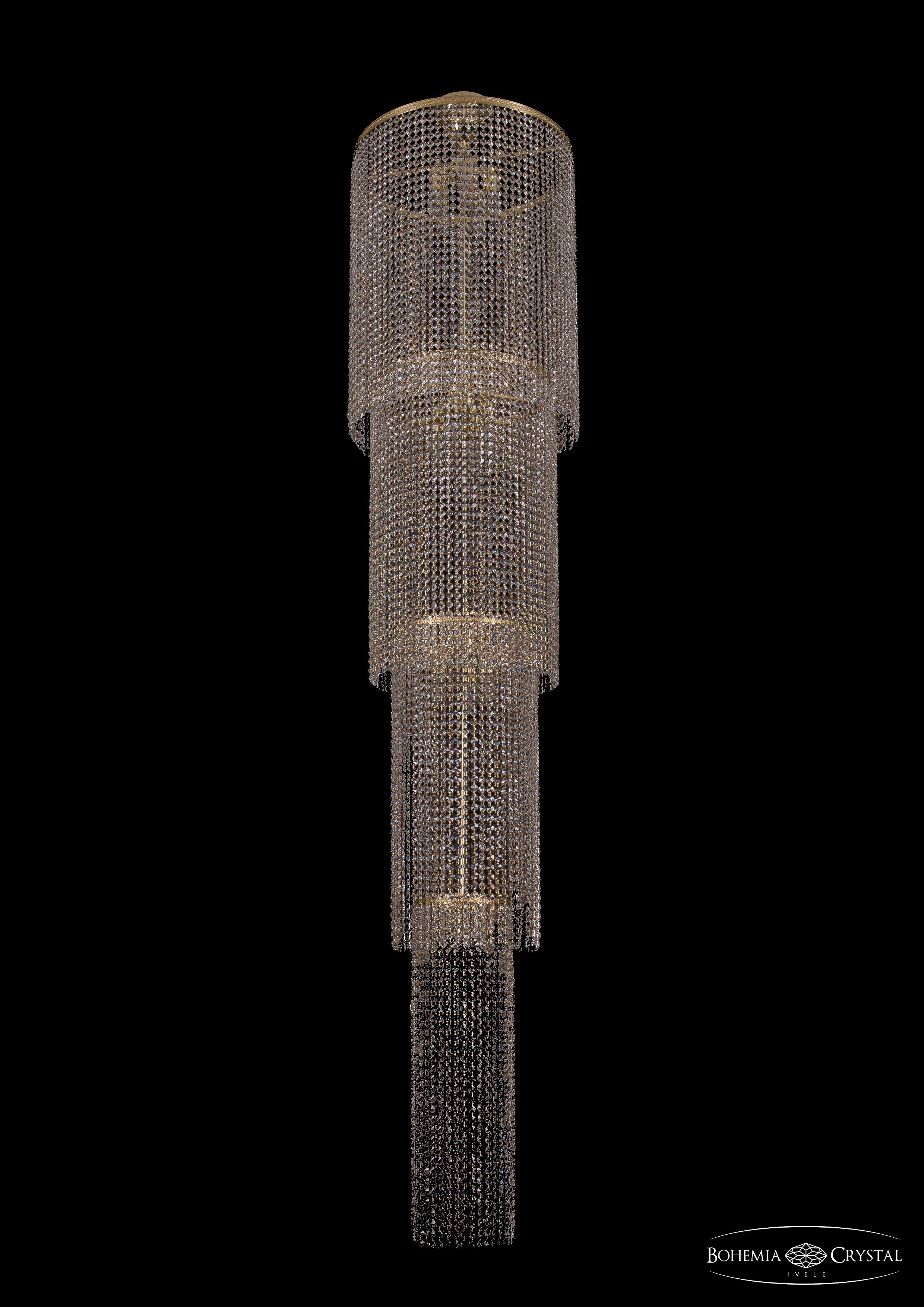Люстра хрустальная большая Bohemia Ivele 2130/50-230/G