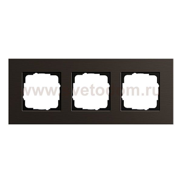 Gira ESP Коричневый анодированный алюминий Рамка 3-ая (G213127)