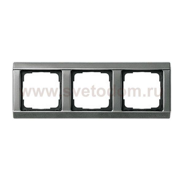 Gira Сталь Рамка 3-ая со скосами (G21320)