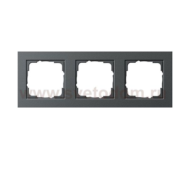 Gira E2 Антрацит Рамка 3-ая (G21323)