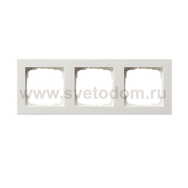 Gira E2 Бел глянц Рамка 3-ая (G21329)