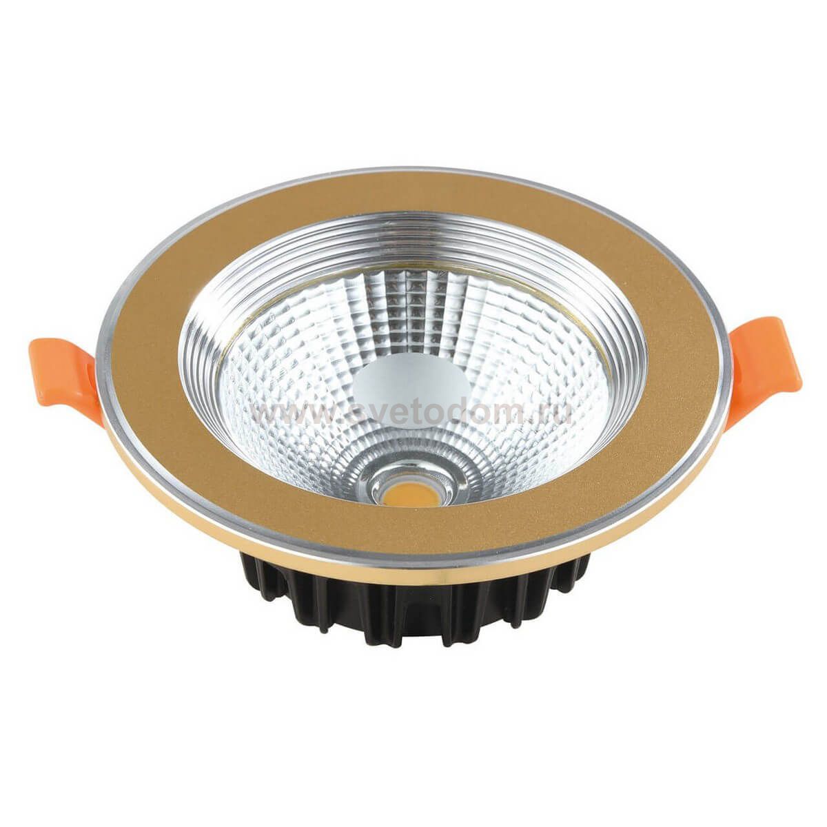 Светильник встраиваемый золото d10,6 h4 Led 7W (4000K) Kink light 2135,33