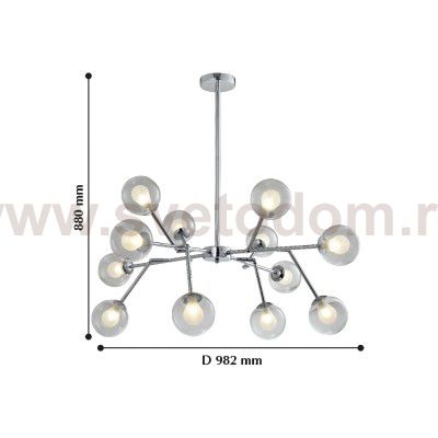 Люстра подвесная Favourite 2136-12P Bullae