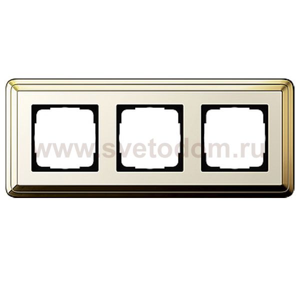 Gira ClassiX Латунь/Кремовый Рамка 3-ая (G213633)