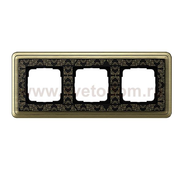 Gira ClassiX Art Бронза/Черный Рамка 3-ая (G213662)