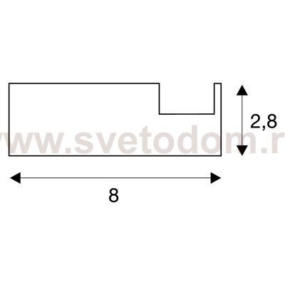 SLV 213670 GLENOS Profi-Wandtr?ger-Profil , inkl.Endkappen, mattschwarz, 1m