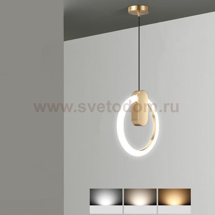 Подвесной светильник GINA D20 Brass Трехцветный свет ImperiumLoft 213671-23