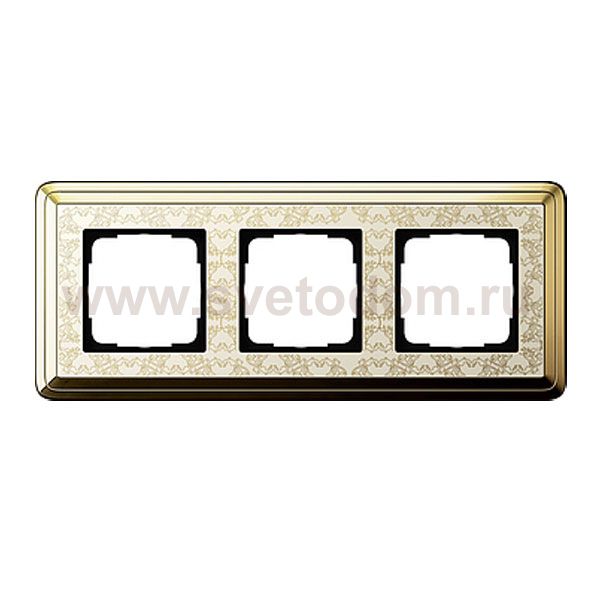 Gira ClassiX Art Латунь/Кремовый Рамка 3-ая (G213673)