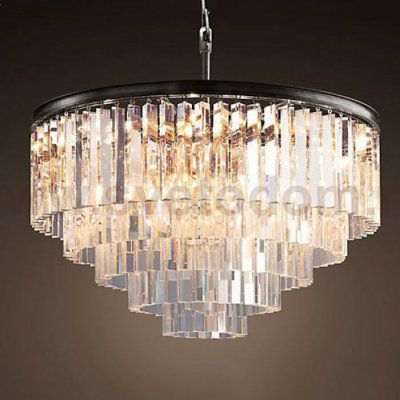 Люстра RH 1920s Odeon Clear Glass Fringe Chandelier D110 ImperiumLoft 213688-22