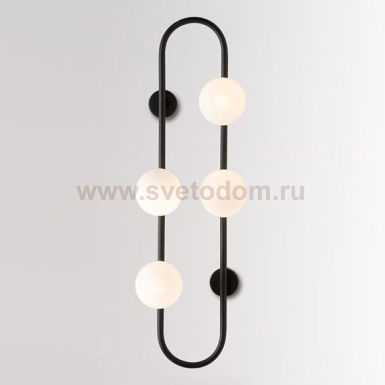 Настенное бра HOOP WALL H77 Black ImperiumLoft 213735-26