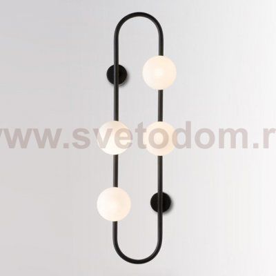 Настенное бра HOOP WALL H77 Black ImperiumLoft 213735-26