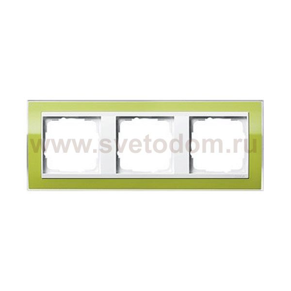 Gira EV CL Зеленый/Бел Рамка 3-ая (G213743)