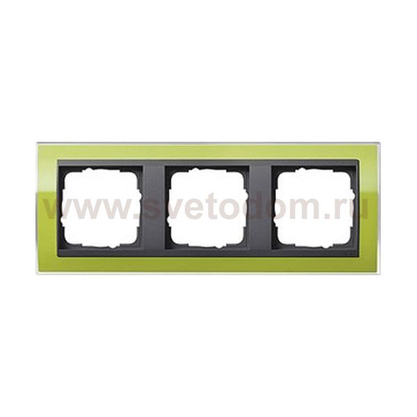 Gira EV CL Зеленый/антрацит Рамка 3-ая (G213748)