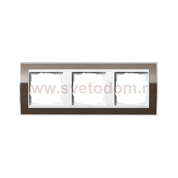 Gira EV CL Коричневый/Бел Рамка 3-ая (G213763)