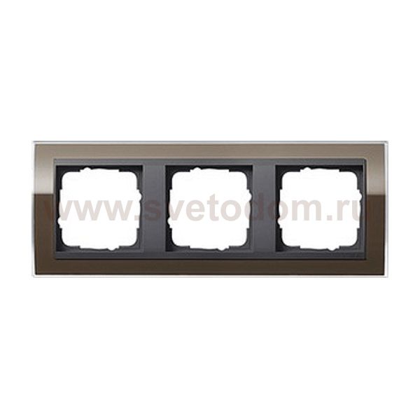 Gira EV CL Коричневый/антрацит Рамка 3-ая (G213768)