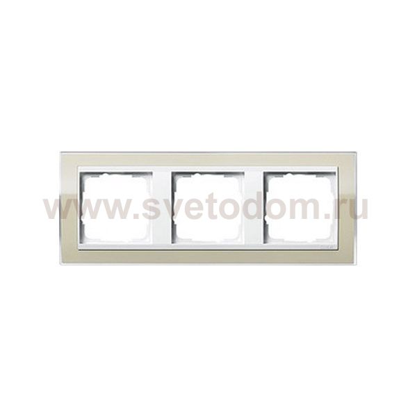 Gira EV CL Песочный/Бел Рамка 3-ая (G213773)