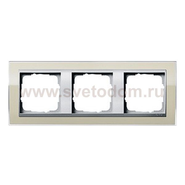 Gira EV CL Песочный/Алюминий Рамка 3-ая (G213776)