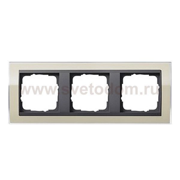 Gira EV CL Песочный/антрацит Рамка 3-ая (G213778)