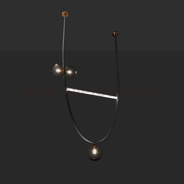 Подвесной светильник FABIUS H180 Black ImperiumLoft 213814-23