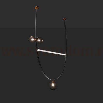 Подвесной светильник FABIUS H200 Black ImperiumLoft 213822-23
