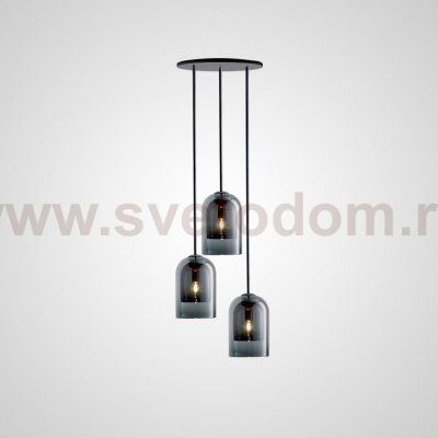Подвесной светильник ARIA 3 lamps Disk Turquoise ImperiumLoft 213843-26