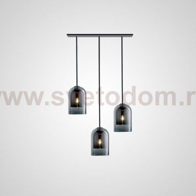 Подвесной светильник ARIA 3 lamps Plank Smoky ImperiumLoft 213846-26
