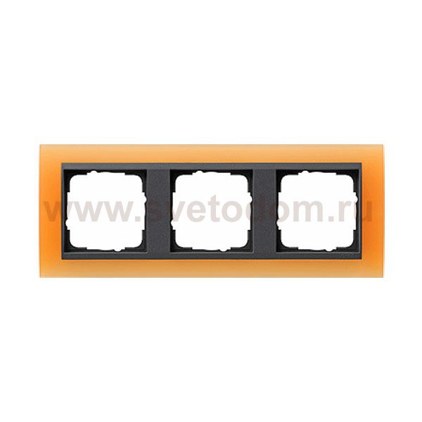 Gira EV Матово-оранжевый/антрацит Рамка 3-ая (G21387)