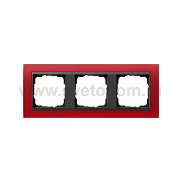 Gira EV Матово-красный/антрацит Рамка 3-ая (G21388)