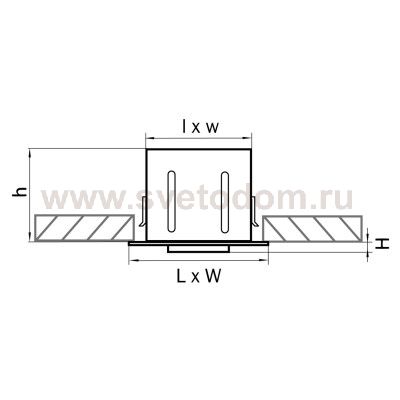 Светильник встраиваемый Lightstar 214030 Cardano