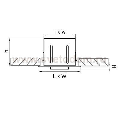 Светильник встраиваемый Lightstar 214017 Cardano