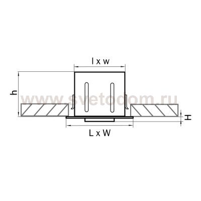 Светильник встраиваемый Lightstar 214020 Cardano