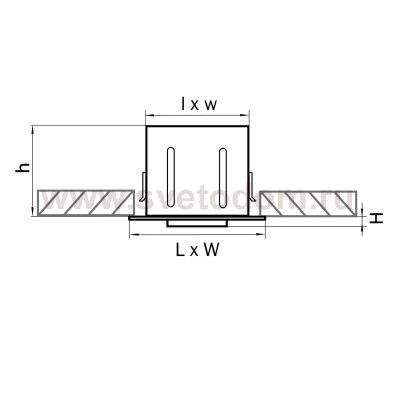 Светильник встраиваемый Lightstar 214027 Cardano
