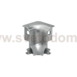 SLV 214044 GLENOS Eckverbinder INNEN f?r Fu?leisten-Profil , 90°, silber