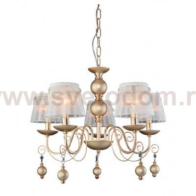 Люстра Rivoli Kresentia 2141-205 5 х Е14 40 Вт классика