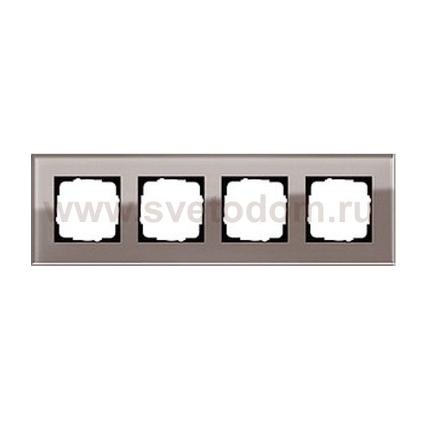 Gira ESP Дымчатое стекло Рамка 4-ая (G214122)