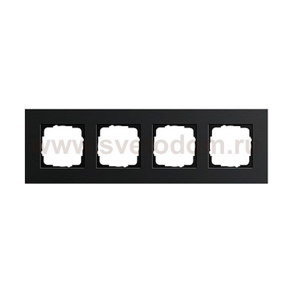 Gira ESP Черный анодированный алюминий Рамка 4-ая (G214126)