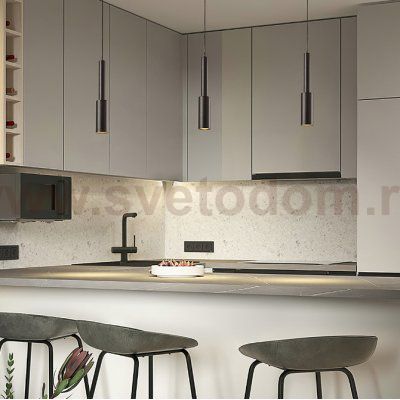 Подвесной светильник BERNARD ONE Black 3000К ImperiumLoft 214137-23