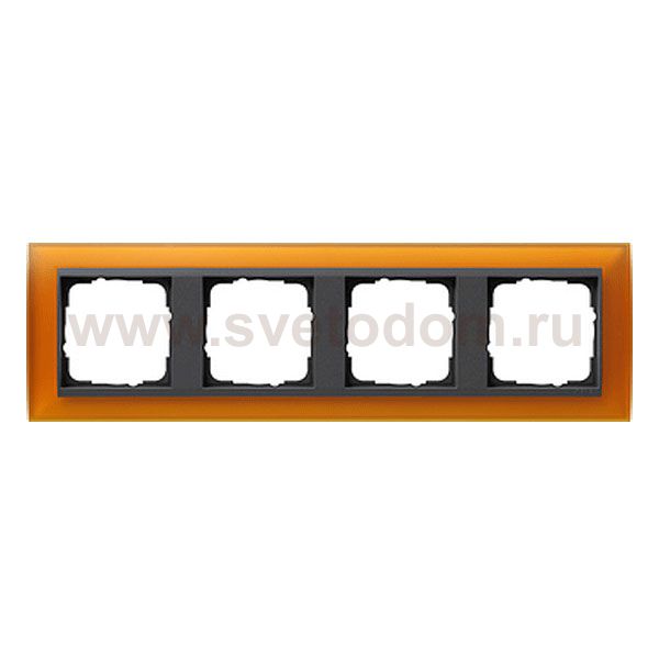 Gira EV Матово-янтарный/антрацит Рамка 4-ая (G21414)
