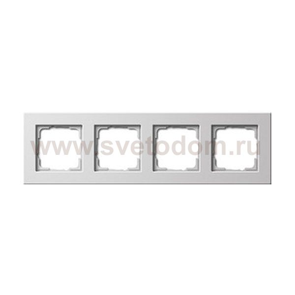 Gira E22 Бел Рамка 4-ая для установки заподлицо (G214204)
