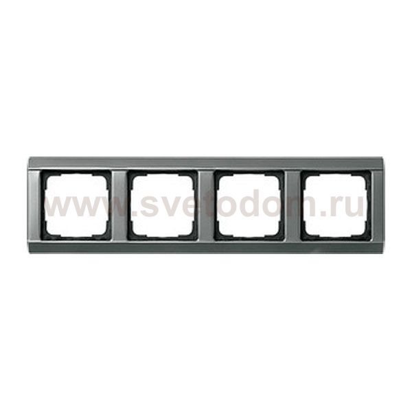 Gira Сталь Рамка 4-ая со скосами (G21420)