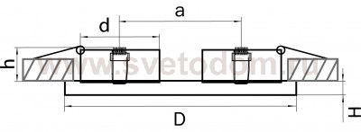 Светильник встраиваемый Lightstar 214226 Intero 16