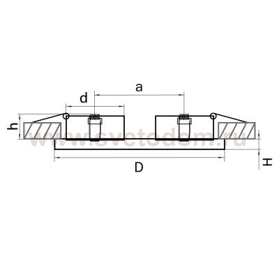 Светильник встраиваемый Lightstar 214227 Intero 16