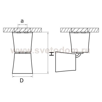 Светильник точечный накладной Lightstar 214458 Rotonda